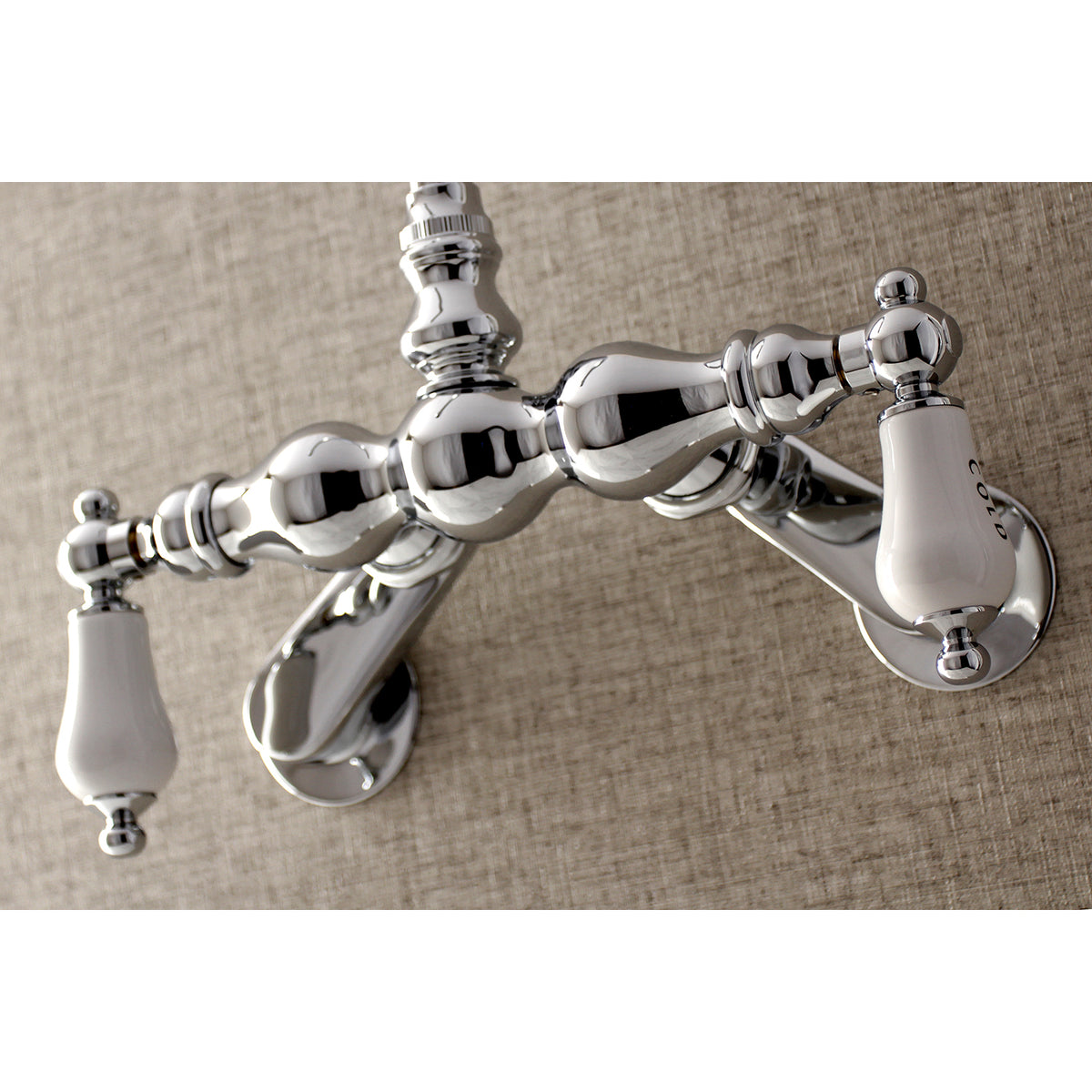 Aqua Vintage Adjustable Center Wall Mount Tub Faucet