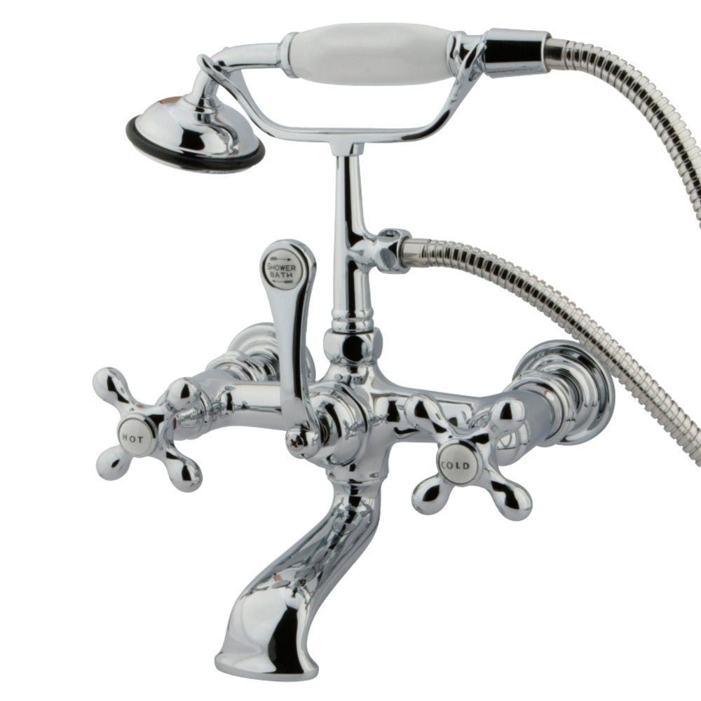 Vintage 7-Inch Wall Mount Tub Faucet with Hand Shower