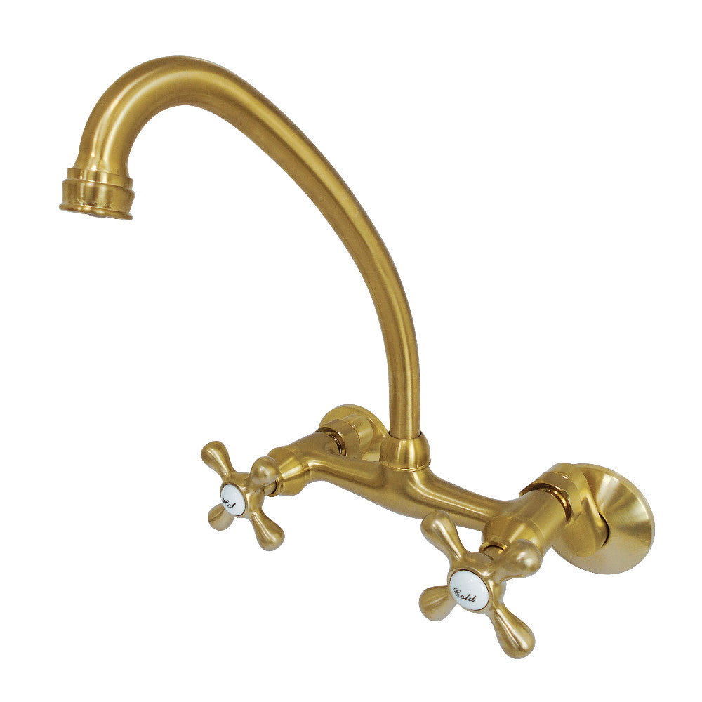 Kingston Brass KS214ORB Kingston Two Handle Wall Mount Kitchen Faucet