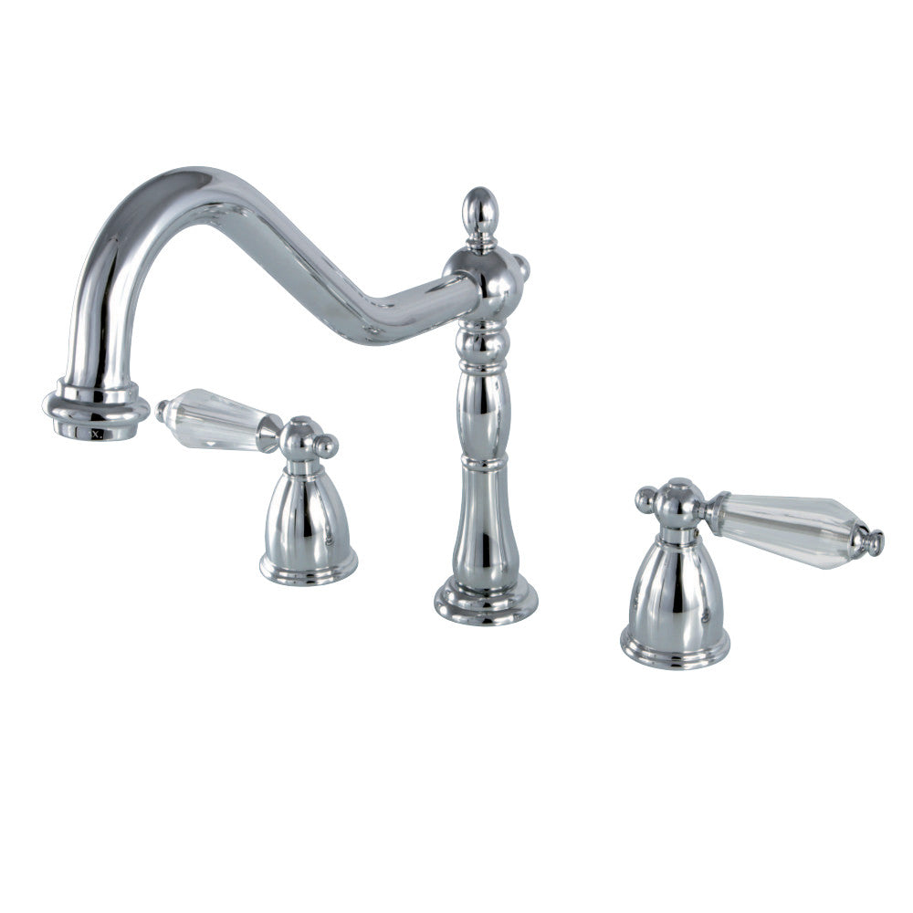 Kingston Brass KB1792WLLLS Widespread Kitchen Faucet