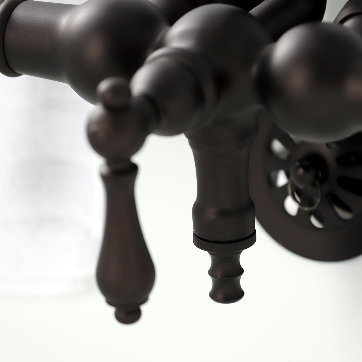 Vintage 3-3/8&quot; Tub Wall Mount Clawfoot Tub Faucet with Hand Shower