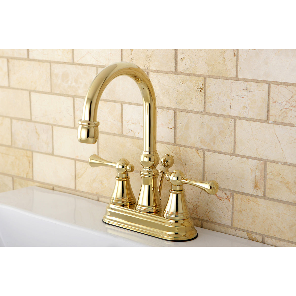 Kingston Brass KS2618BL 4 in. Centerset Bathroom Faucet