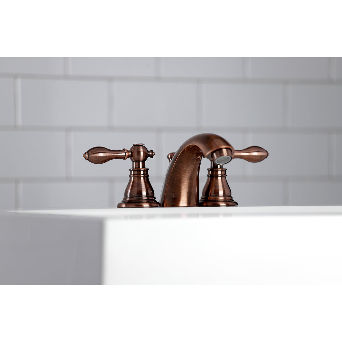 Kingston Brass KB958ACL American Classic Mini-Widespread Bathroom Faucet with Plastic Pop-Up