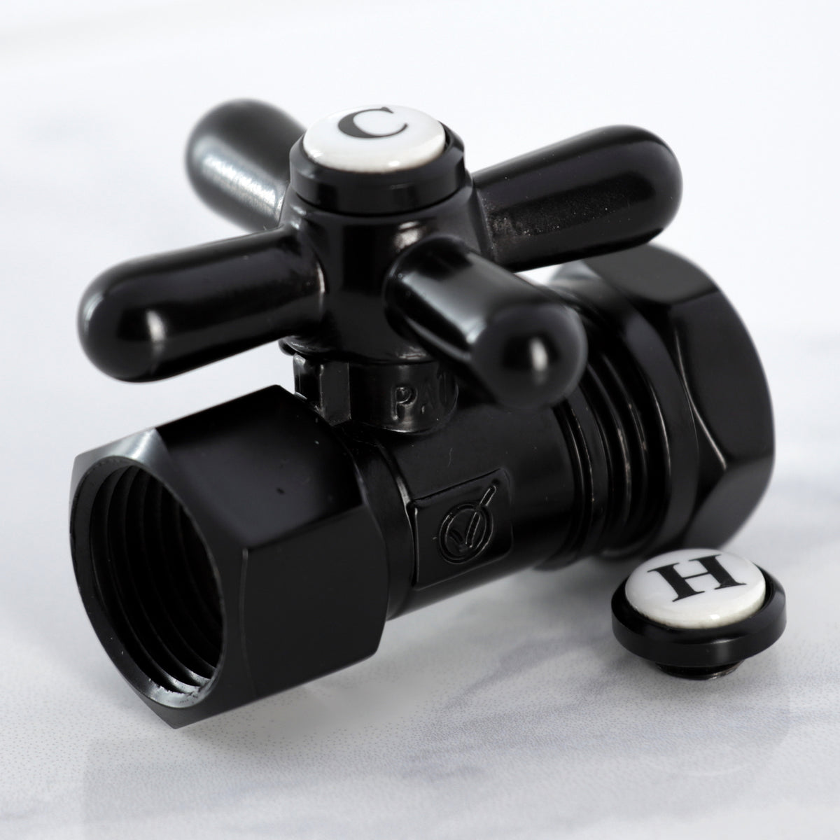 Kingston Brass Quarter Turn Valve (1/2&quot; FIP X 1/2&quot; or 7/16-Inch&quot; Slip Joint)