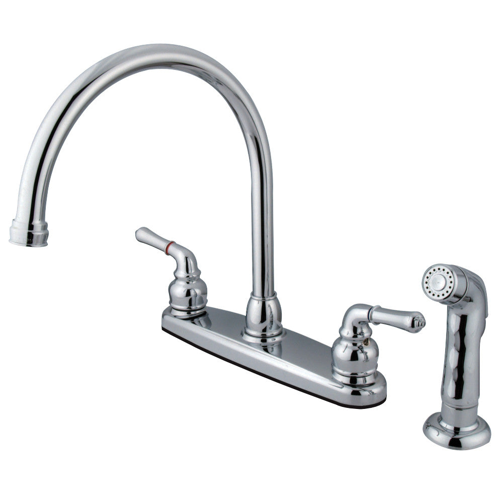 Kingston Brass KB796SP Magellan 8-Inch Centerset Kitchen Faucet