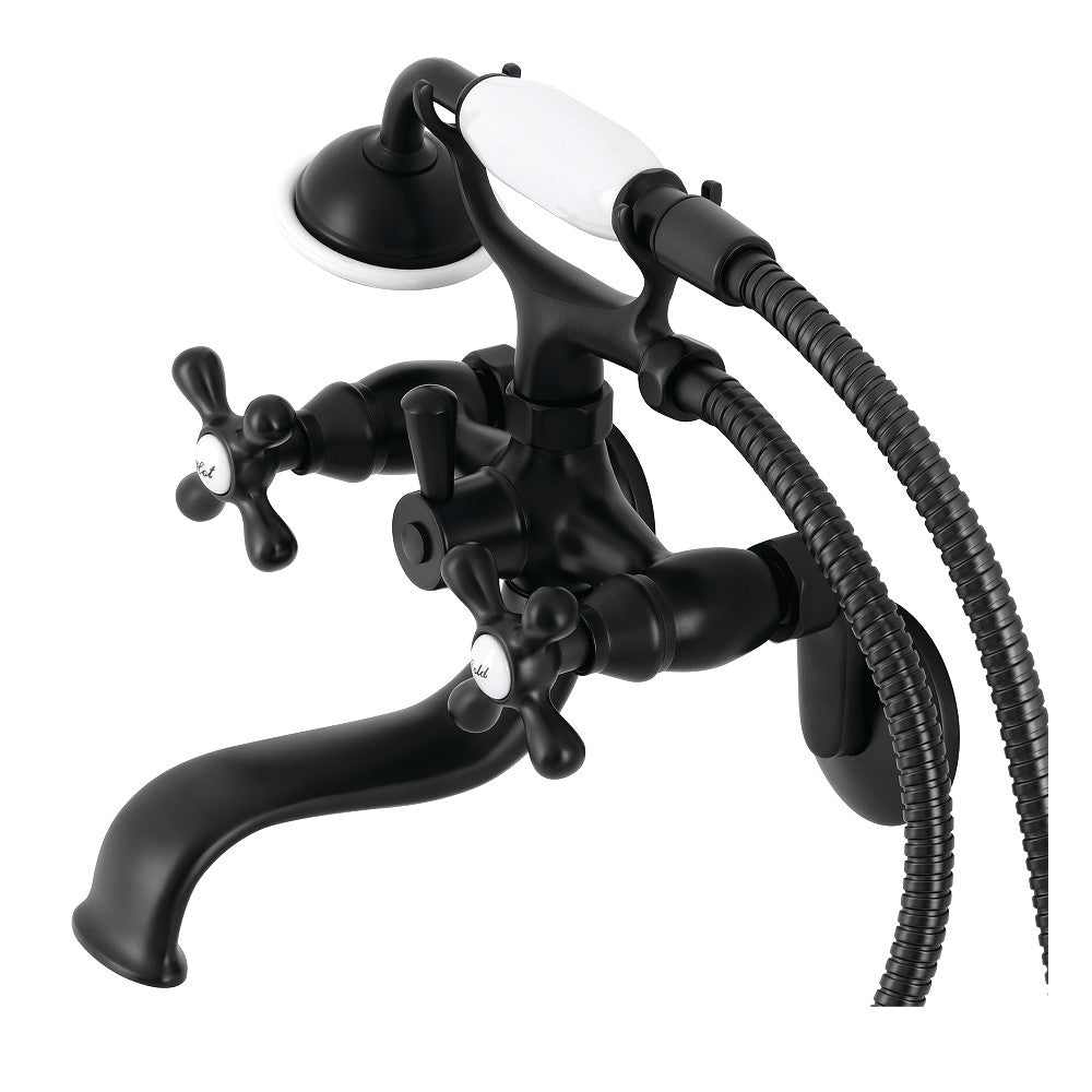 Kingston Wall Mount Tub Faucet with Hand Shower