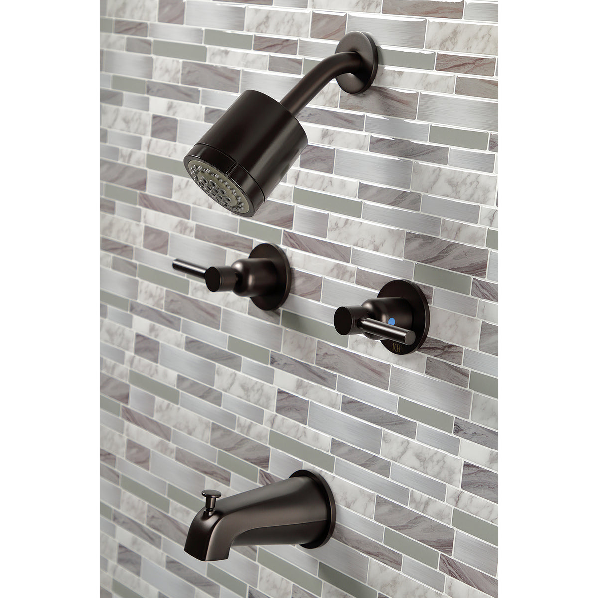 Concord Two-Handle Tub and Shower Faucet