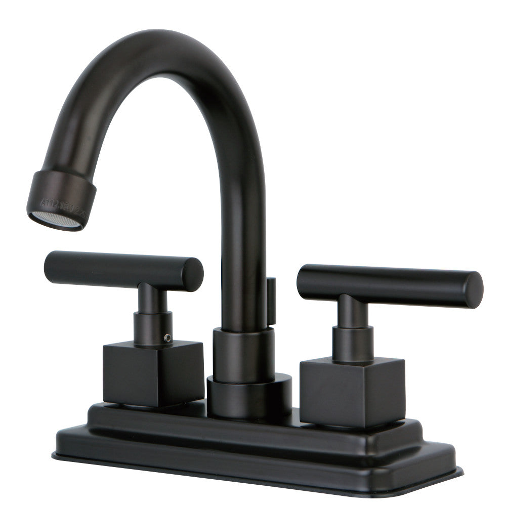 Kingston Brass KS8661CQL Claremont 4 in. Centerset Bathroom Faucet with Brass Pop-Up