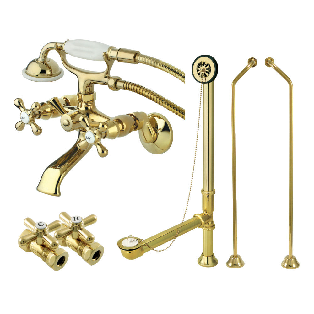 Vintage Wall Mount Clawfoot Faucet Package