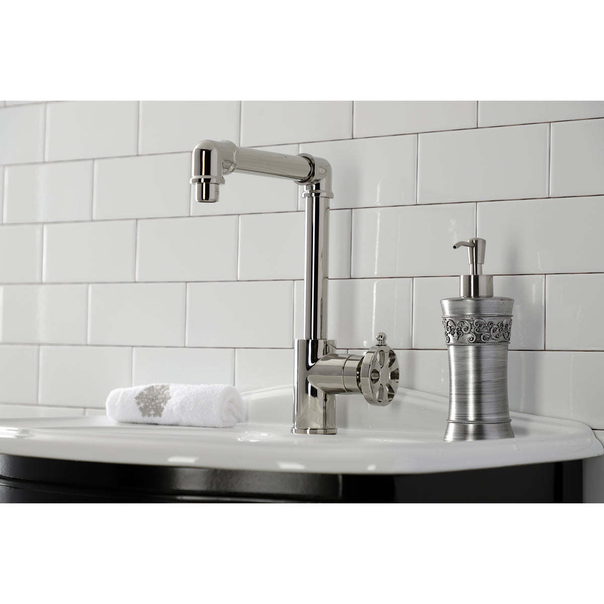Kingston Brass KS144RXPN Belknap Single-Handle Bathroom Faucet with Push Pop-Up