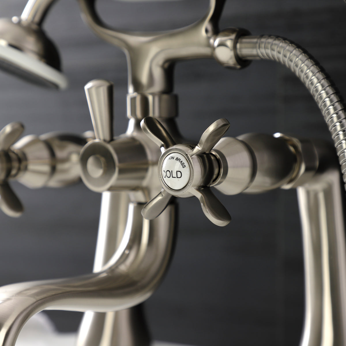 Essex Deck Mount Clawfoot Tub Faucet with Hand Shower