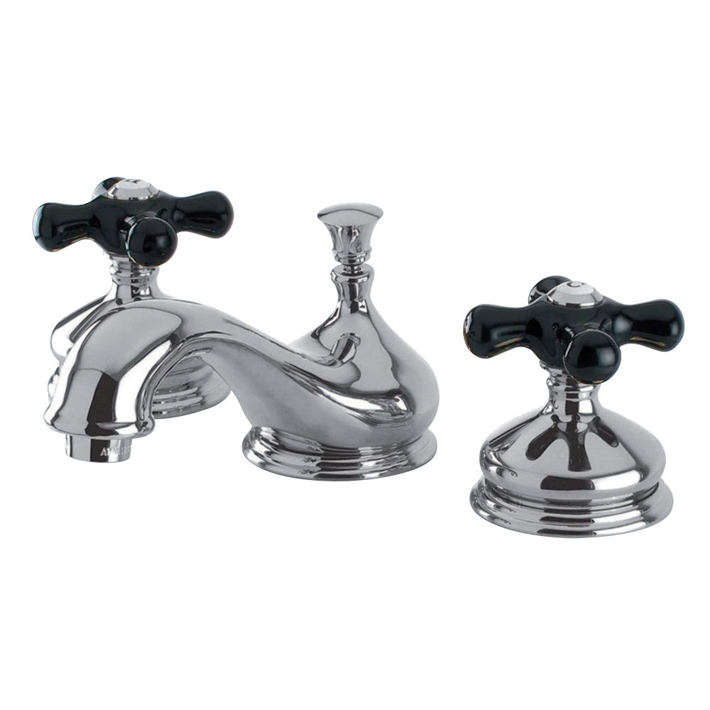 Kingston Brass KS1168PKX Duchess Widespread Bathroom Faucet with Brass Pop-Up
