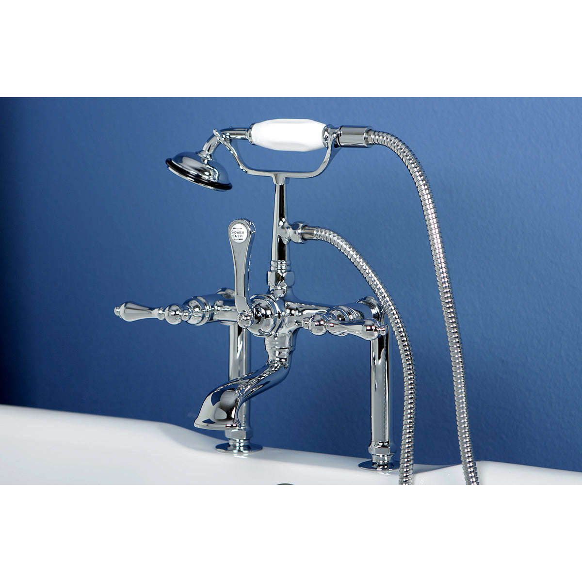 Vintage 7-Inch Deck Mount Clawfoot Tub Faucet