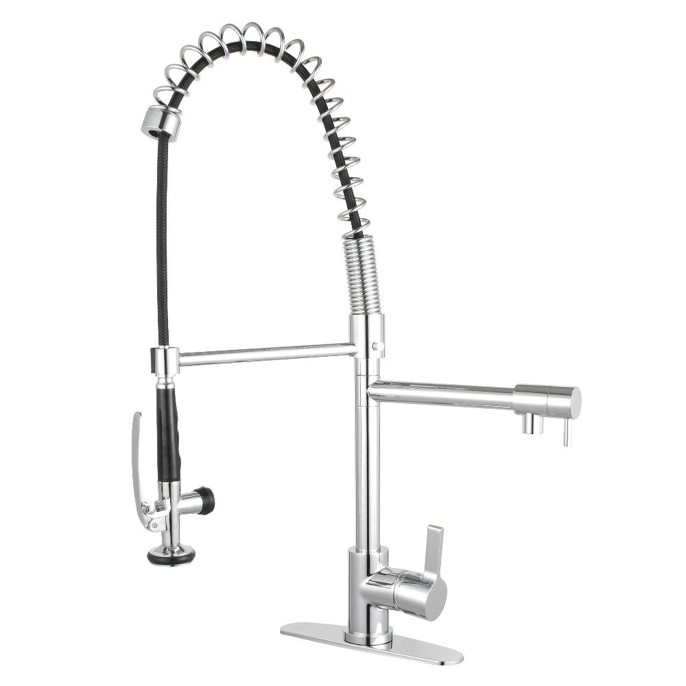 Gourmetier LS8505CTL Continental Single-Handle Pre-Rinse Kitchen Faucet