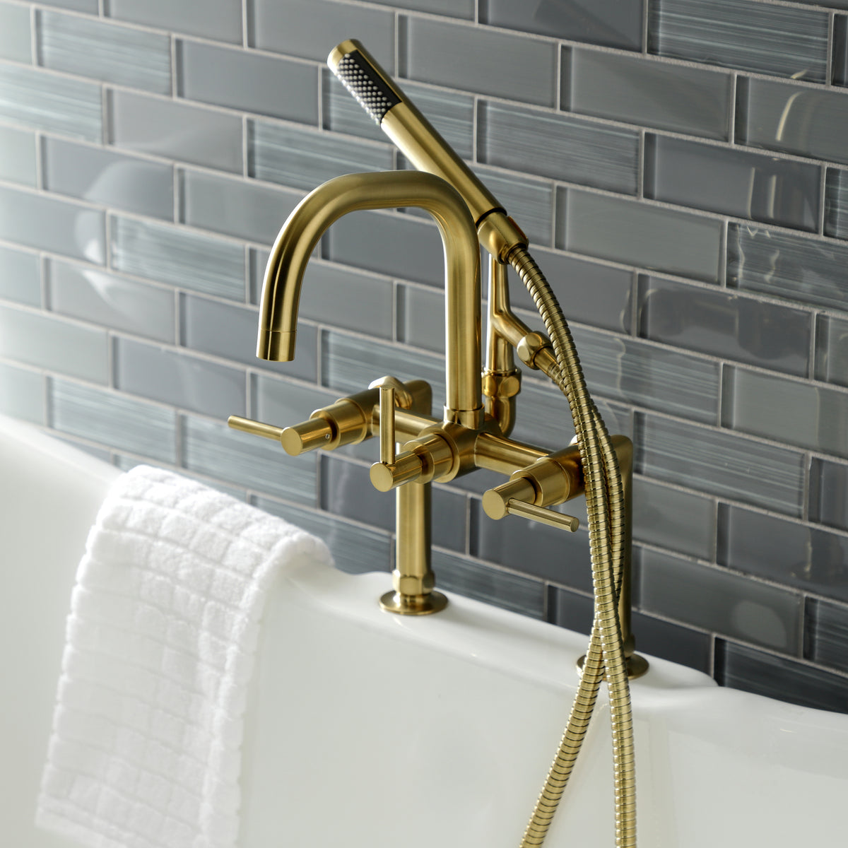 Concord Deck Mount Clawfoot Tub Faucet