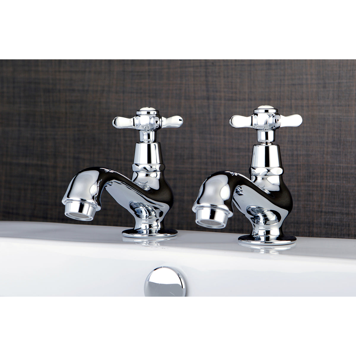 Kingston Brass KS1105BEX Basin Tap Faucet with Cross Handle