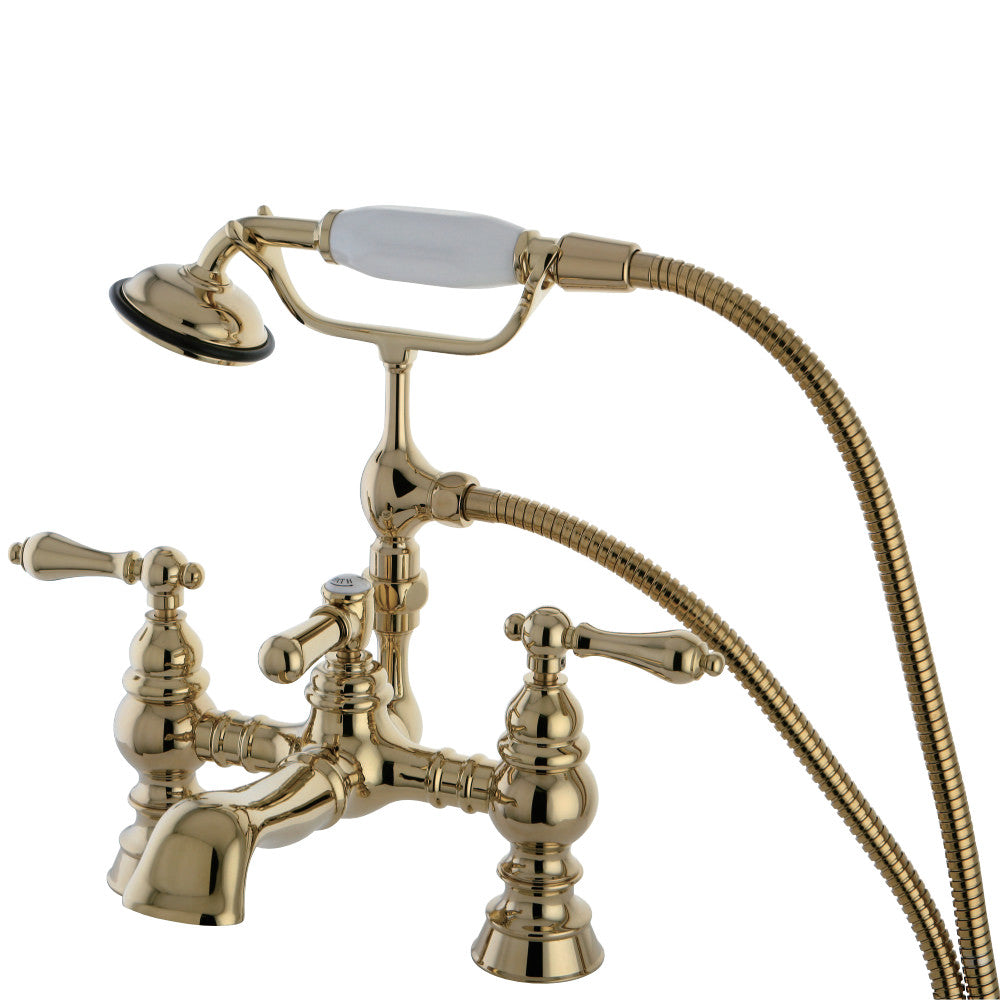 Heritage Deck Mount Tub Faucet with Hand Shower