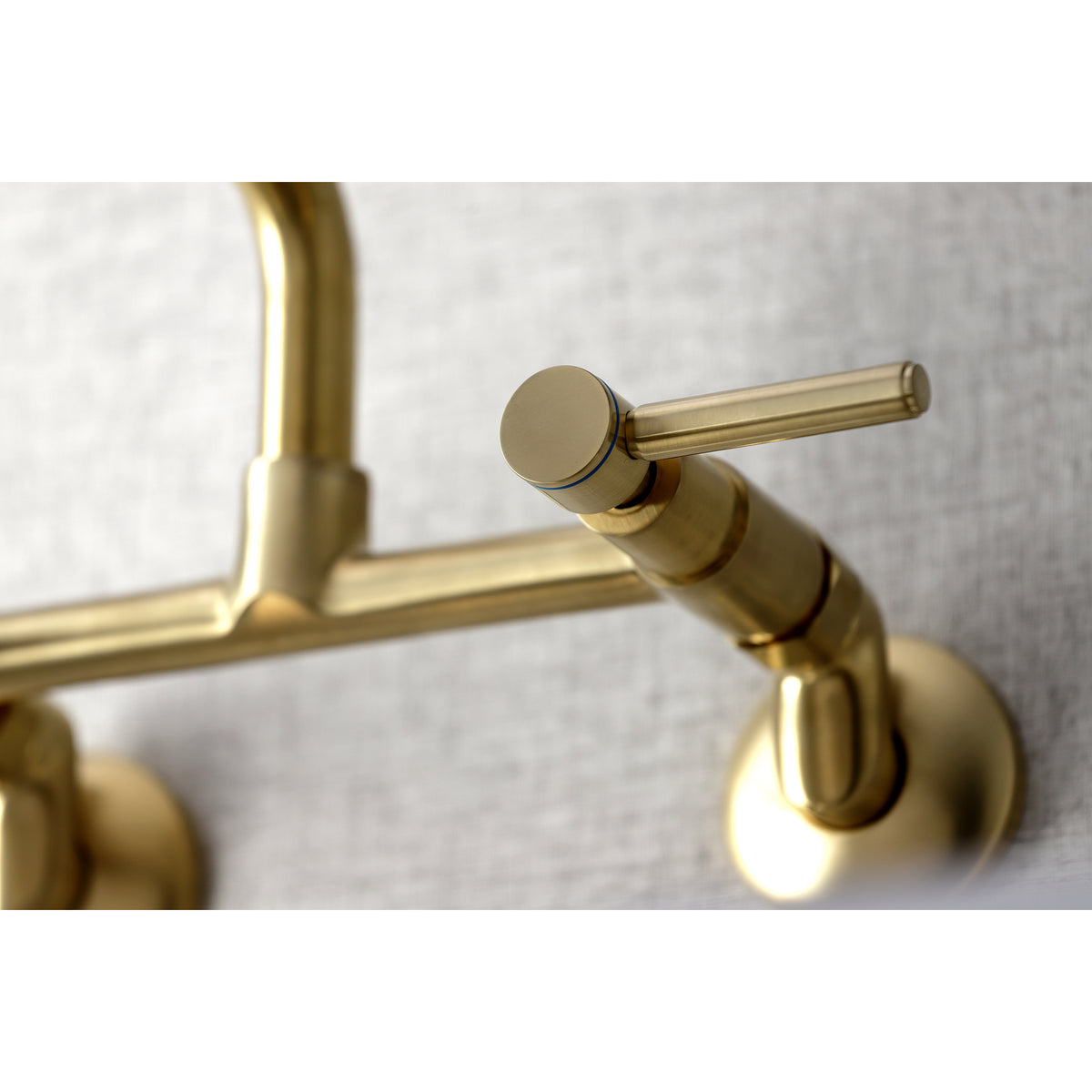 Kingston Brass KS823PN Concord Two-Handle Wall-Mount Kitchen Faucet