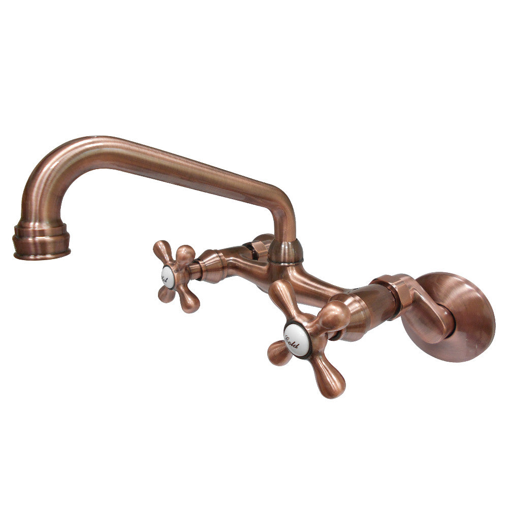 Kingston Brass KS213PN Kingston Two Handle Wall Mount Kitchen Faucet
