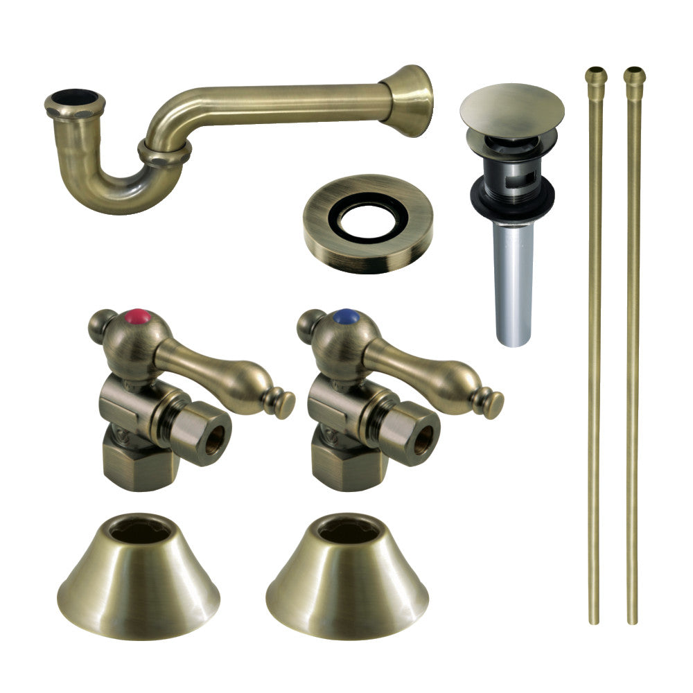 Kingston Brass Traditional Plumbing Sink Trim Kit with P-Trap and Overflow Drain