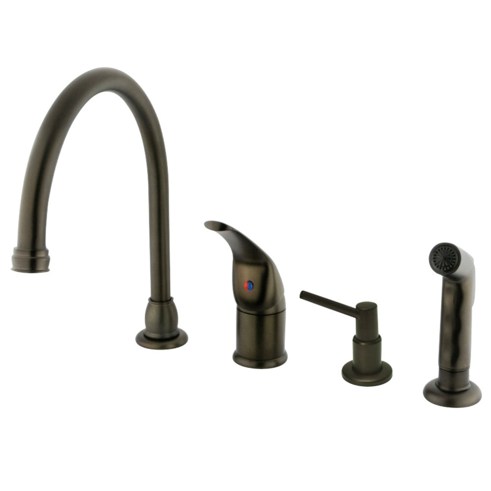Kingston Brass KB828K8 Single-Handle Widespread Kitchen Faucet