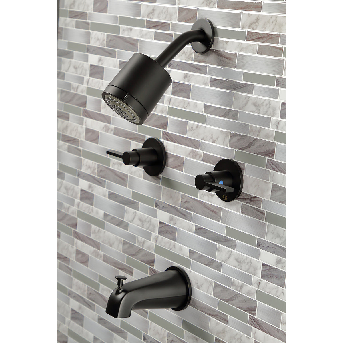 NuvoFusion Two-Handle Tub and Shower Faucet