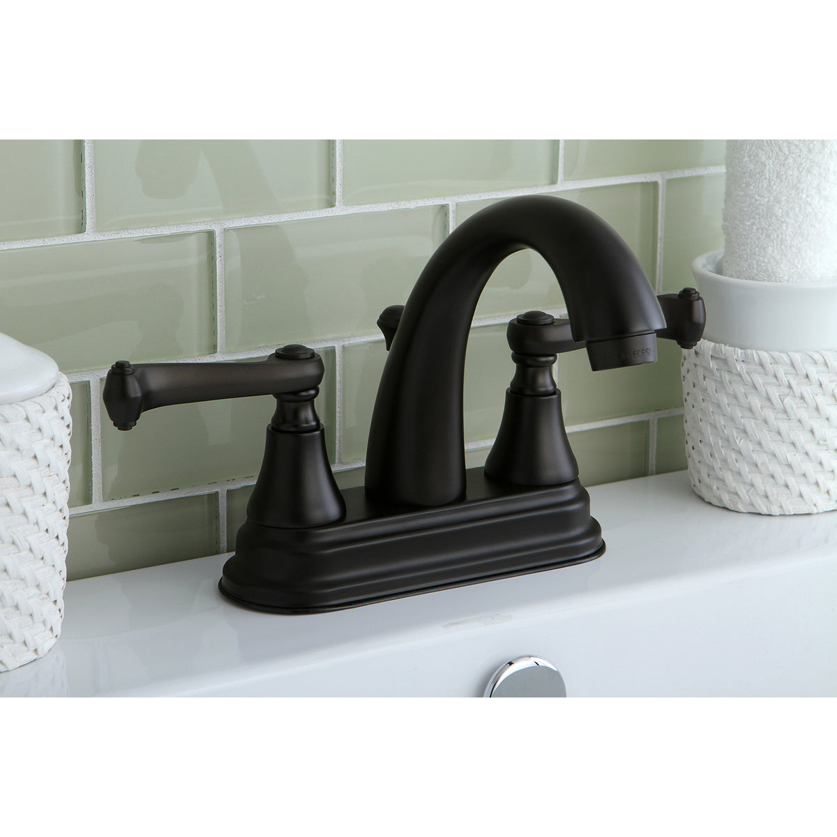 Kingston Brass KS7615FL 4 in. Centerset Bathroom Faucet