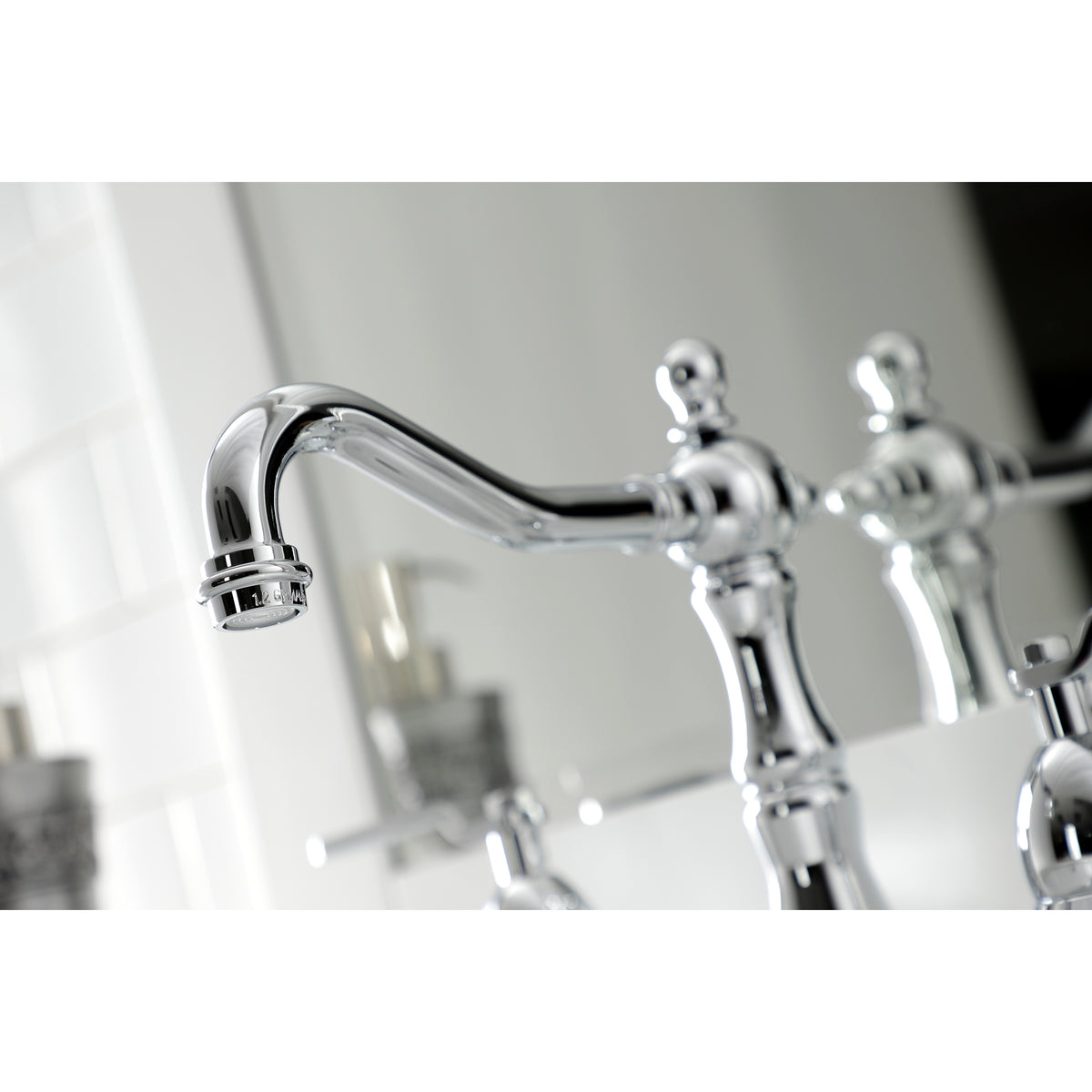 Kingston Brass KS1970KL Whitaker Widespread Bathroom Faucet with Brass Pop-Up