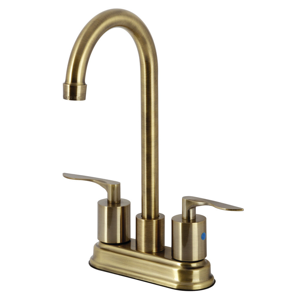 Kingston Brass KB8490SVL Two-Handle 2-Hole Deck Mount Bar Faucet