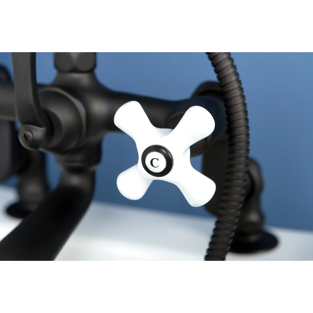 Vintage Adjustable Center Deck Mount Tub Faucet