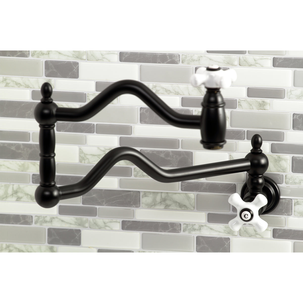 Kingston Brass KS2100PX Heritage Wall Mount Pot Filler