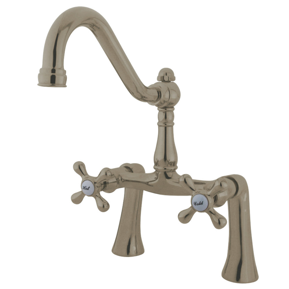 Restoration 7-Inch Center Deck Mount Clawfoot Tub Faucet