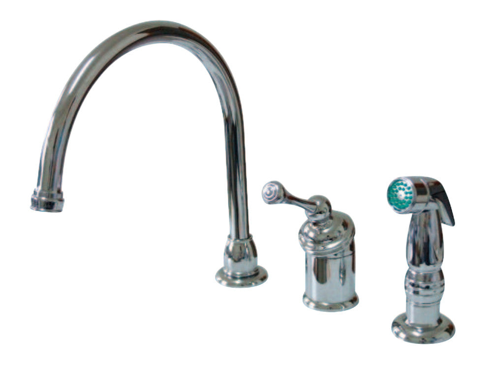 Kingston Brass KB3818BLSP Widespread Kitchen Faucet