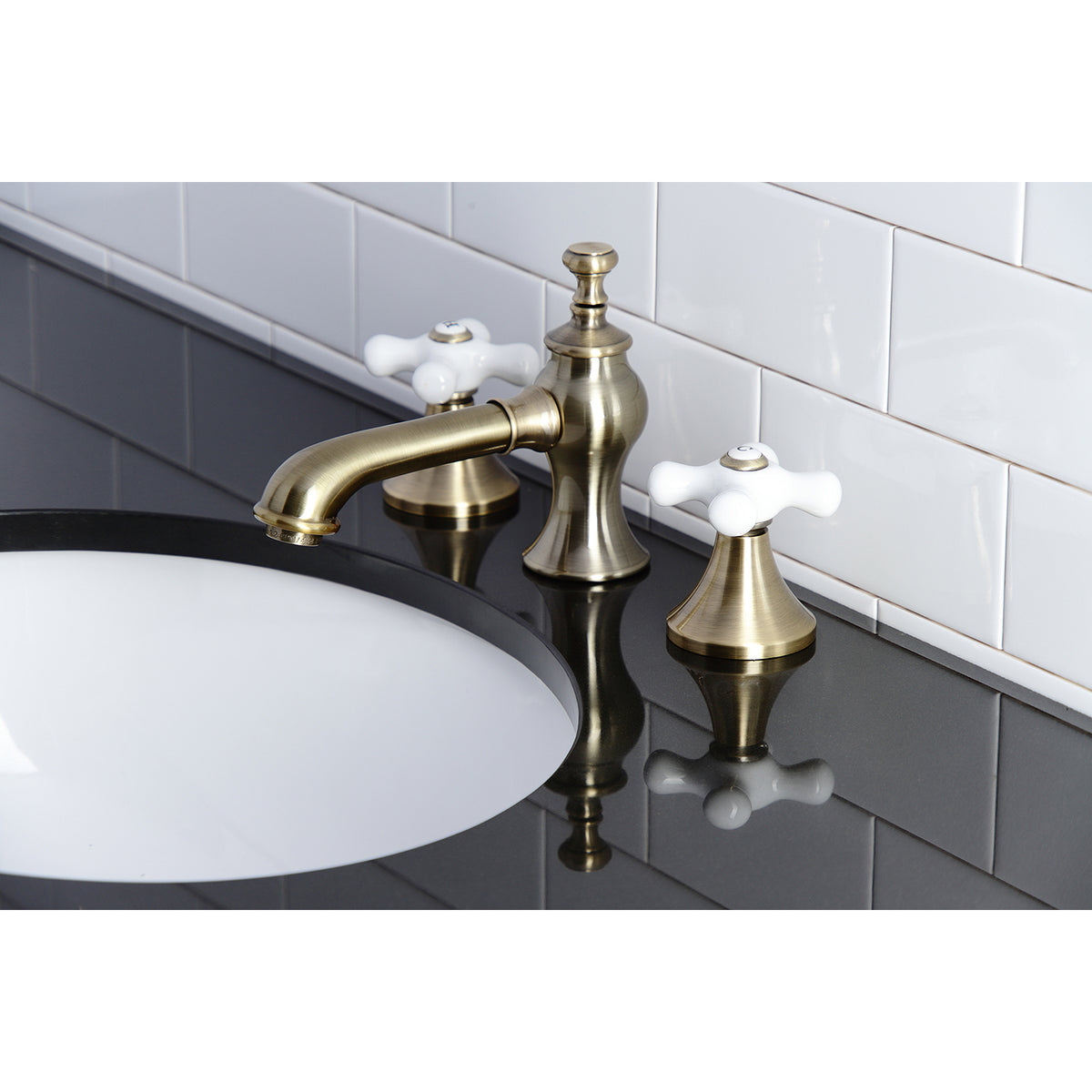 Kingston Brass KC7066PX Vintage 8 in. Widespread Bathroom Faucet
