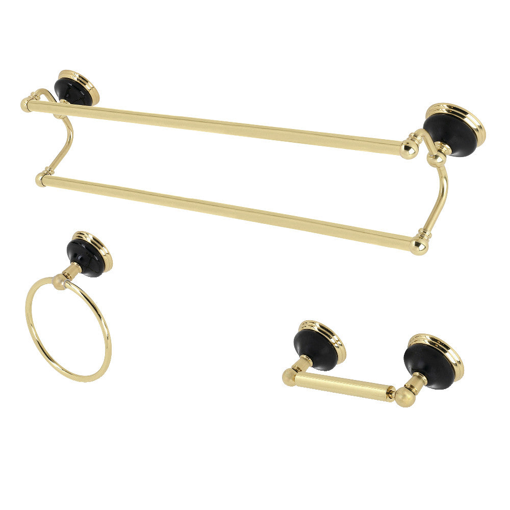 Kingston Brass Water Onyx 3-Piece Bathroom Accessory Set