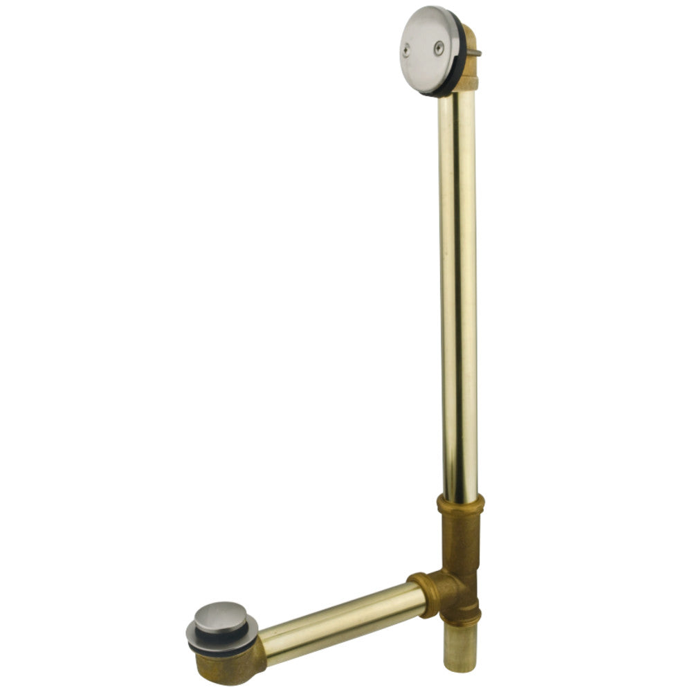 Kingston Brass 20&quot; Tub Waste with Overflow with Tip Toe Drain