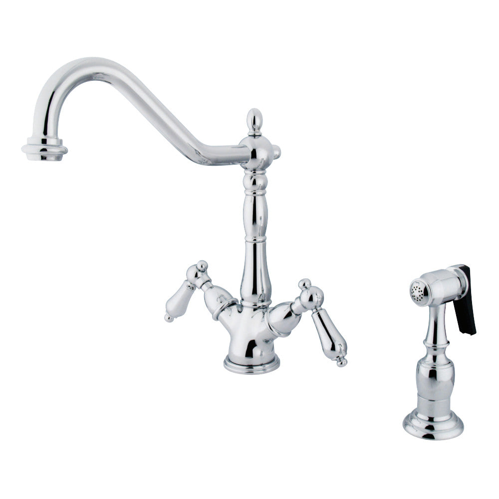 Kingston Brass KS1235ALBS 8-Inch Kitchen Faucet