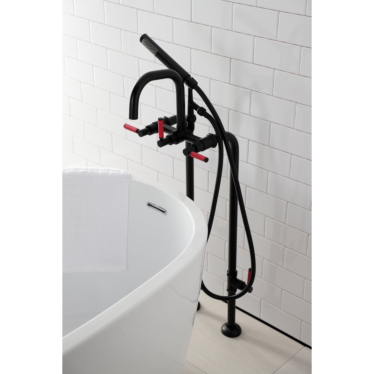 Vintage CCK8406DKL Concord Freestanding Tub Faucet with Supply Line,Stop Valve