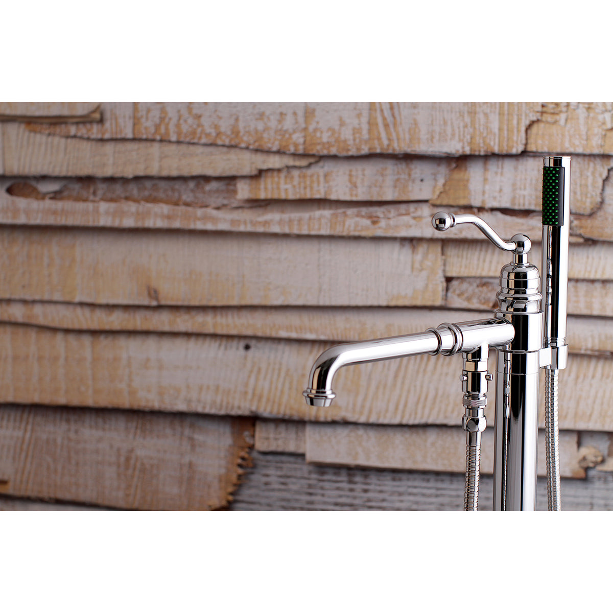 English Country Freestanding Tub Faucet with Hand Shower