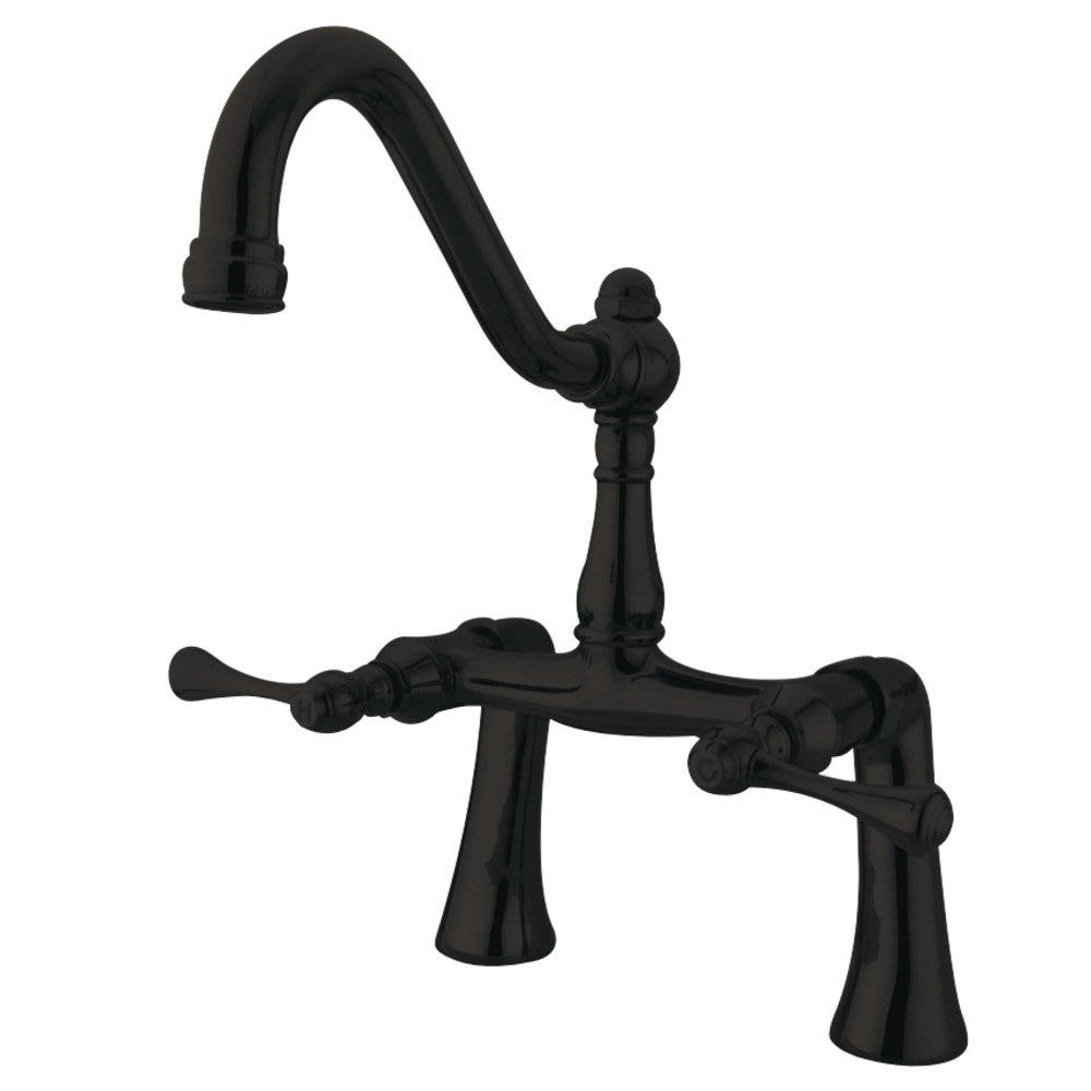 Restoration 7-Inch Center Deck Mount Clawfoot Tub Faucet