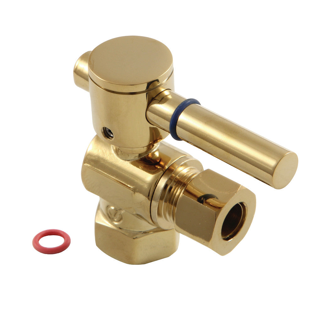 Kingston Brass 3/8&quot; IPS X 3/8&quot; OD Comp Quarter-Turn Angle Stop Valve