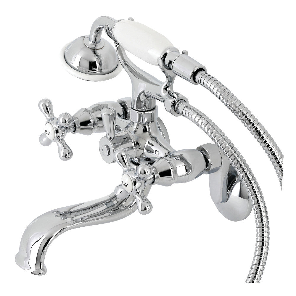 Kingston Wall Mount Tub Faucet with Hand Shower