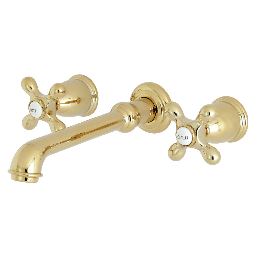 Kingston Brass KS7125AX English Country Two-Handle Wall Mount Bathroom Faucet
