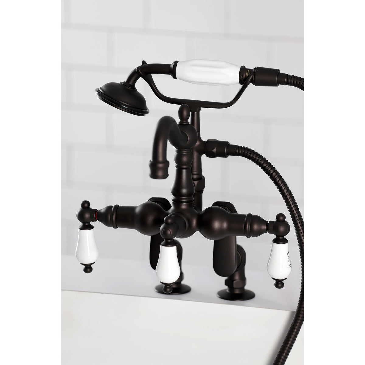 Vintage Clawfoot Tub Faucet with Hand Shower