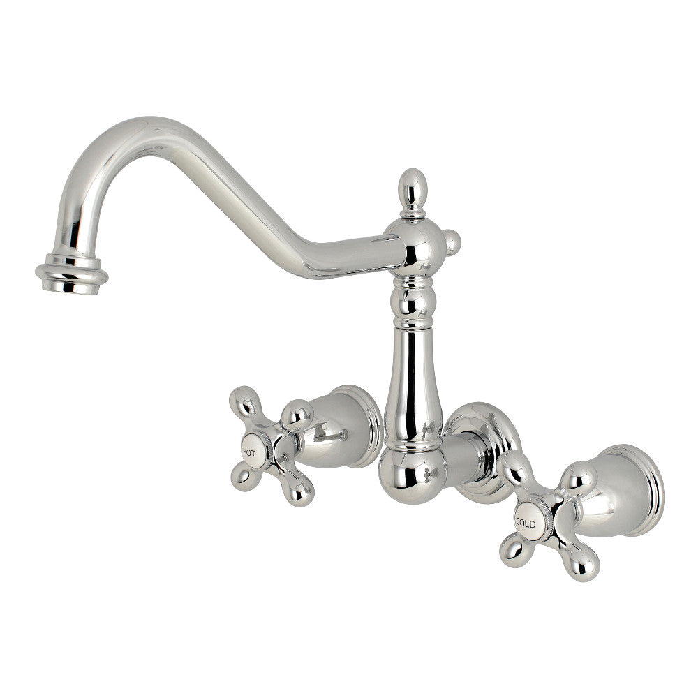 Kingston Brass KS1286AX Heritage Wall Mount Kitchen Faucet