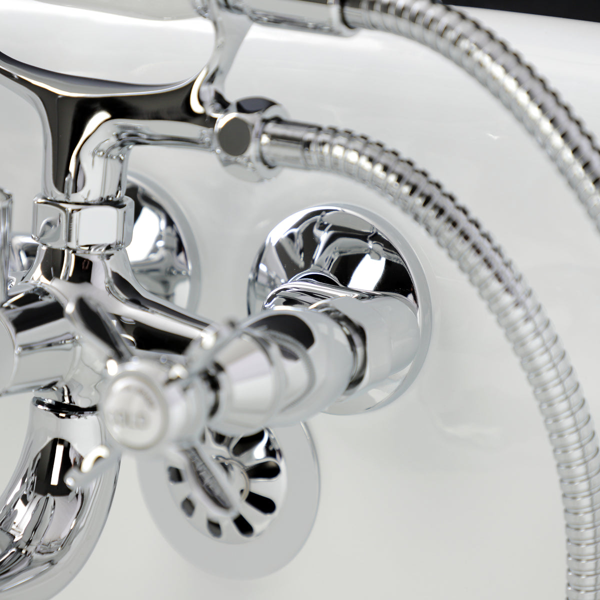 Essex Wall Mount Clawfoot Tub Faucet with Hand Shower