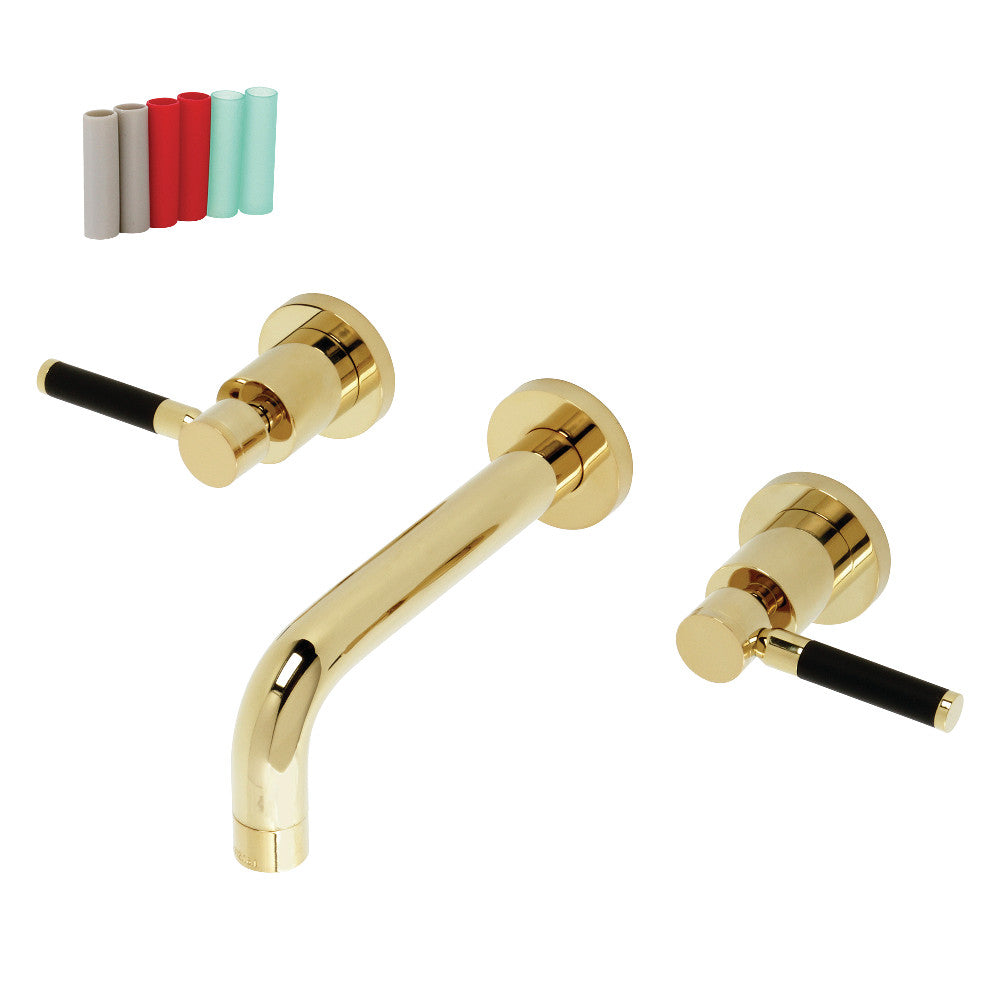 Kingston Brass KS8121DKL Kaiser 2-Handle Wall Mount Bathroom Faucet