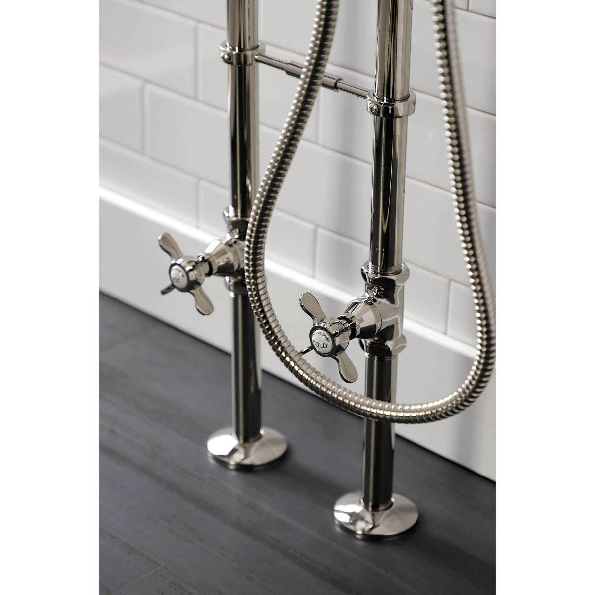 Essex Freestanding Clawfoot Tub Faucet Package with Supply Line