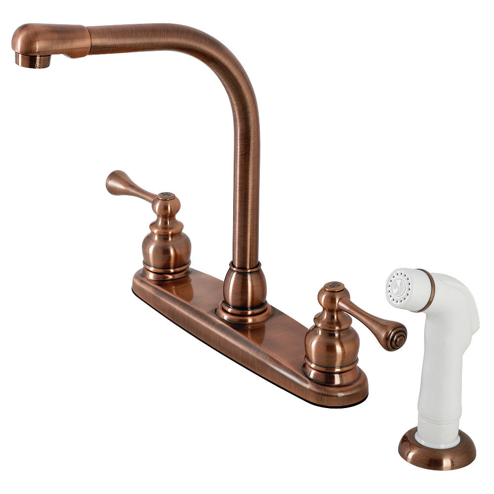 Kingston Brass KB711BL 8-Inch Centerset Kitchen Faucet