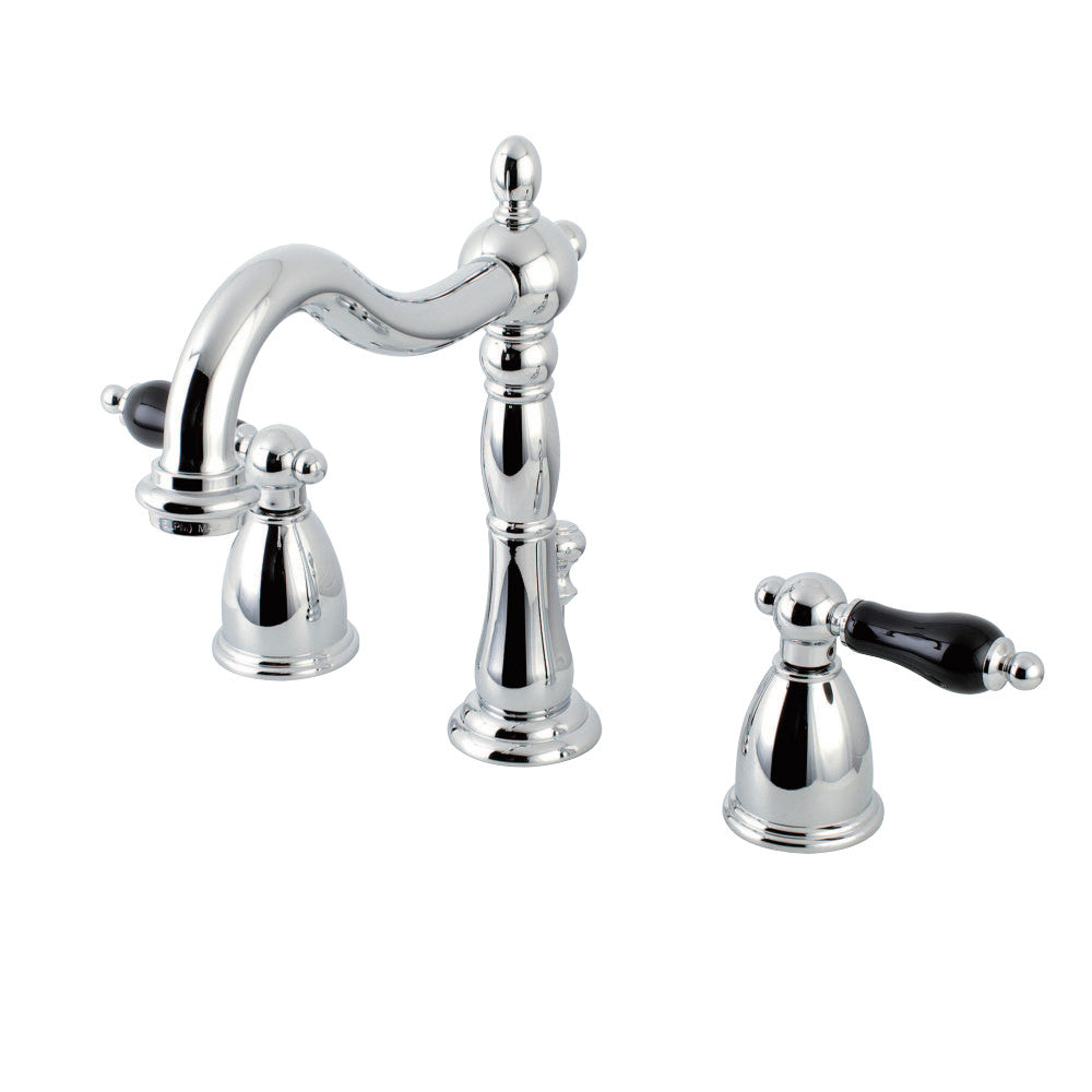 Kingston Brass KB1978PKL Duchess Widespread Bathroom Faucet with Plastic Pop-Up